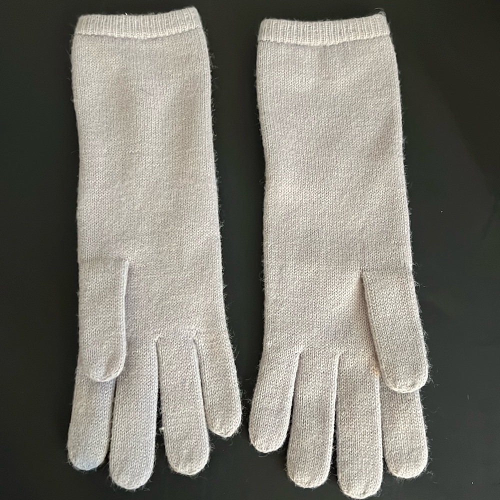 Acrylic gloves color, gray one size